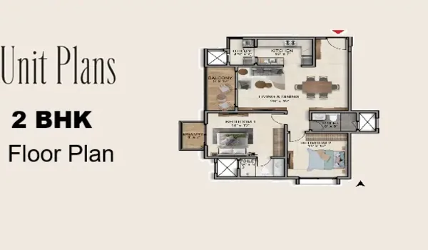 Featured Image of Prestige Padil Mangaluru 2 BHK Floor Plan