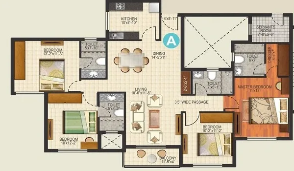 Featured Image of Prestige Padil Mangaluru 4 BHK Floor Plan